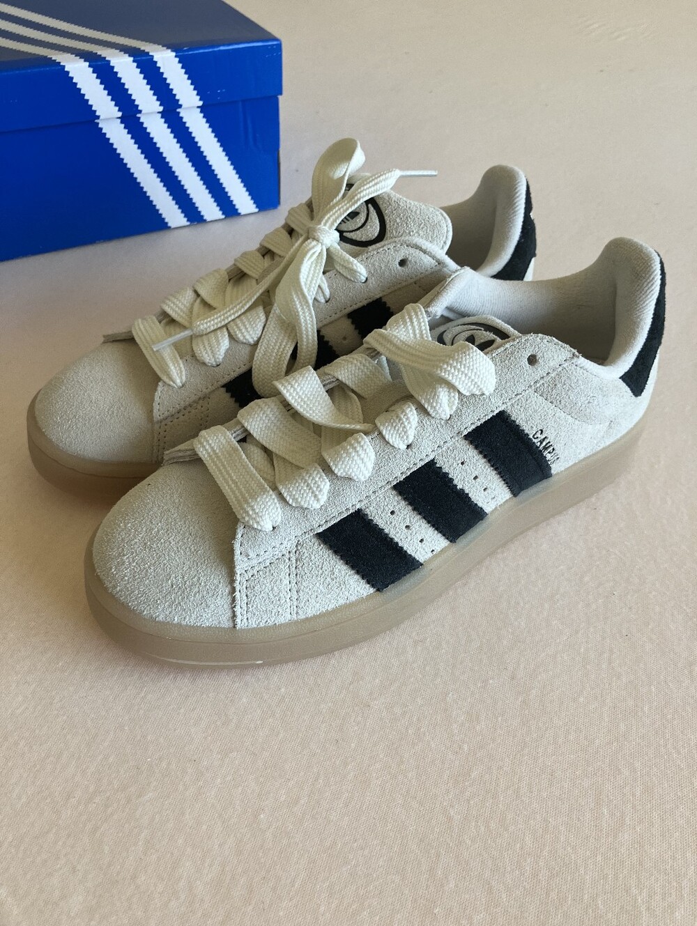adidas Campus 00s Gum Cream White Black Suede Men's 9 Women's 10 Unisex Sneakers